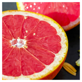 Aufgeschnittene Grapefruit – Symbol für vita7 Grapefruitkernextrakt Tropfen.