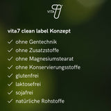 Clean-Label-Konzept von vita7 – natürliche, reine Inhaltsstoffe